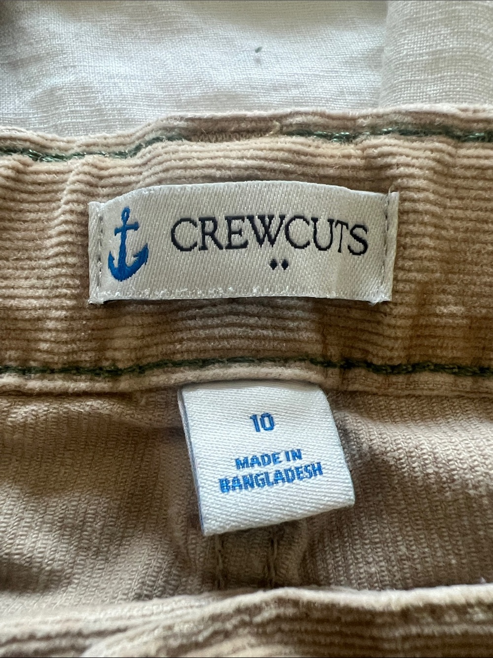 Boys Crewcuts Tan Corduroy Jeans